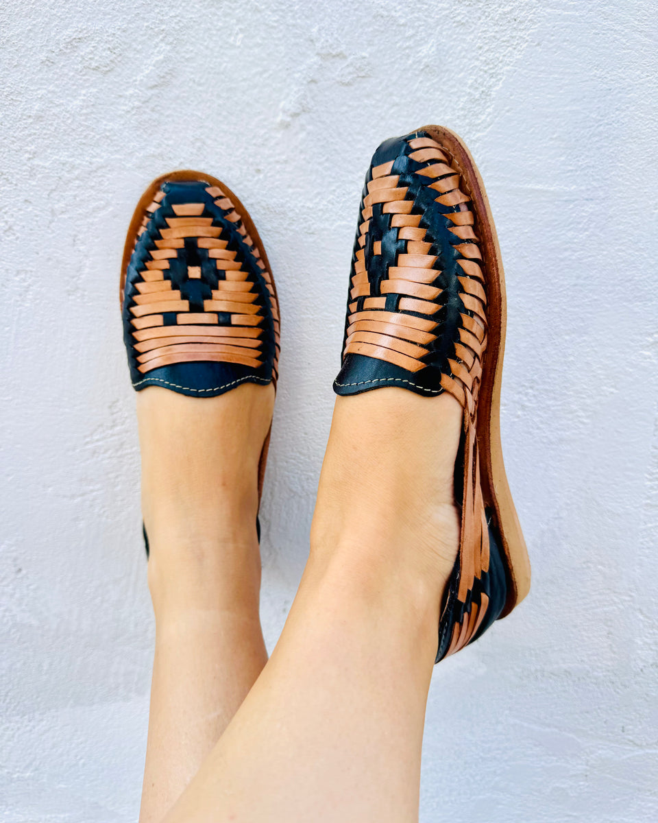 Black and Tan Hand Woven Sandals Handwoven Sandal Black - Etsy main image 2