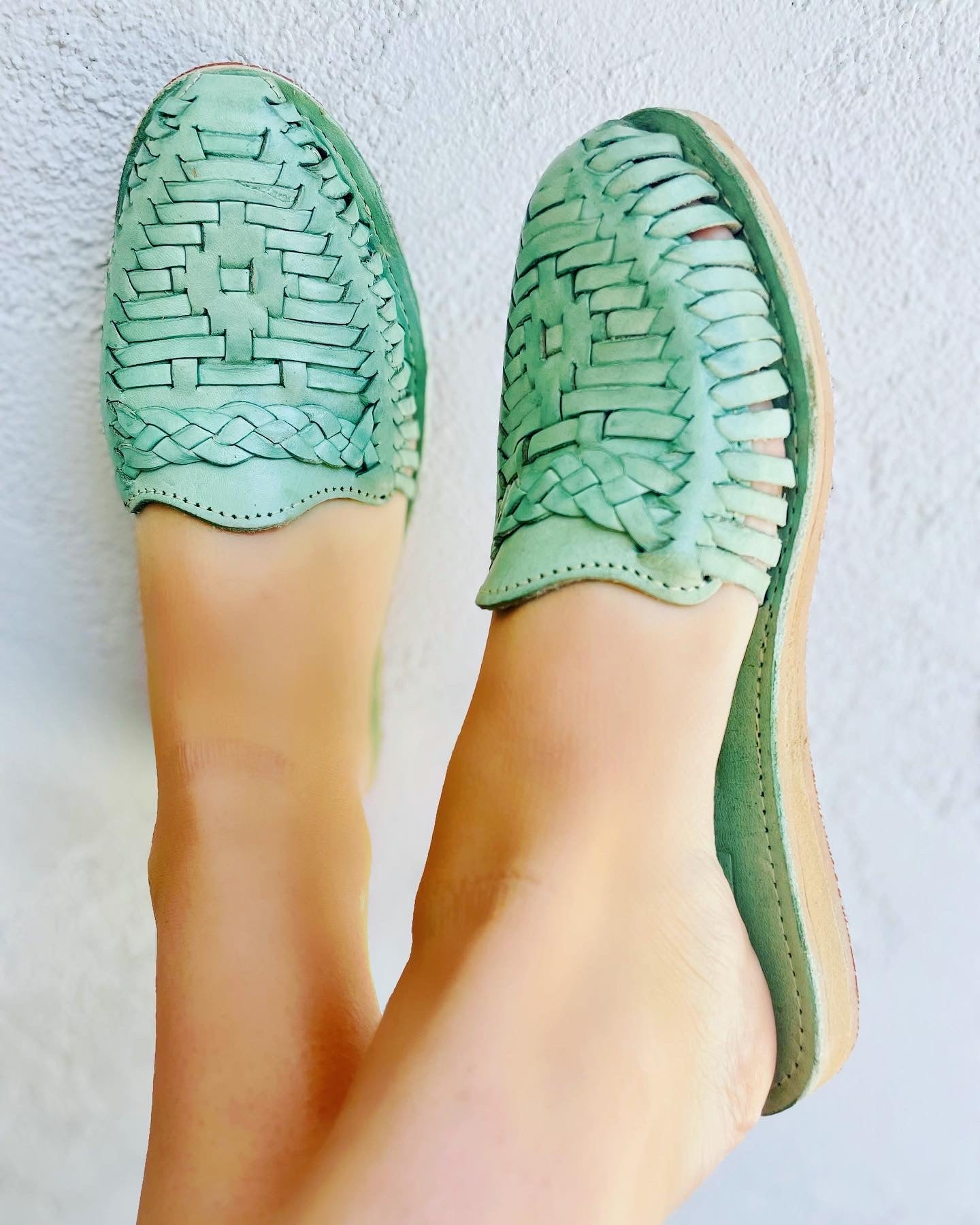 Huarache Sandals Green Huaraches Womens Huarache Megan Metalico