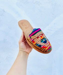 rainbow slip on huaraches