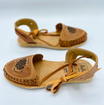 Load image into Gallery viewer, tie up womens leather sandals
